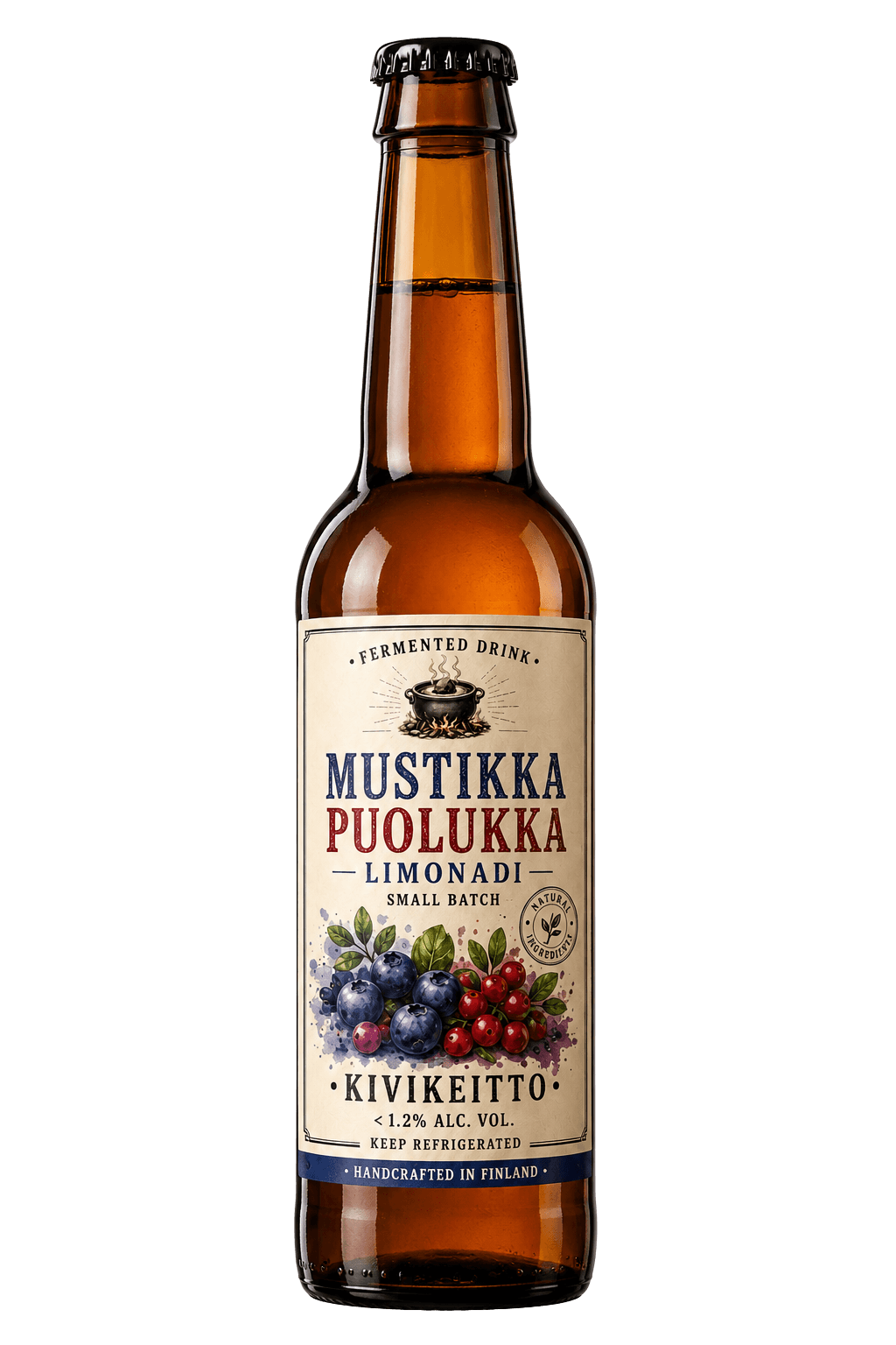 Mustikka & puolukka — KiviKeitto fermentoitu juoma