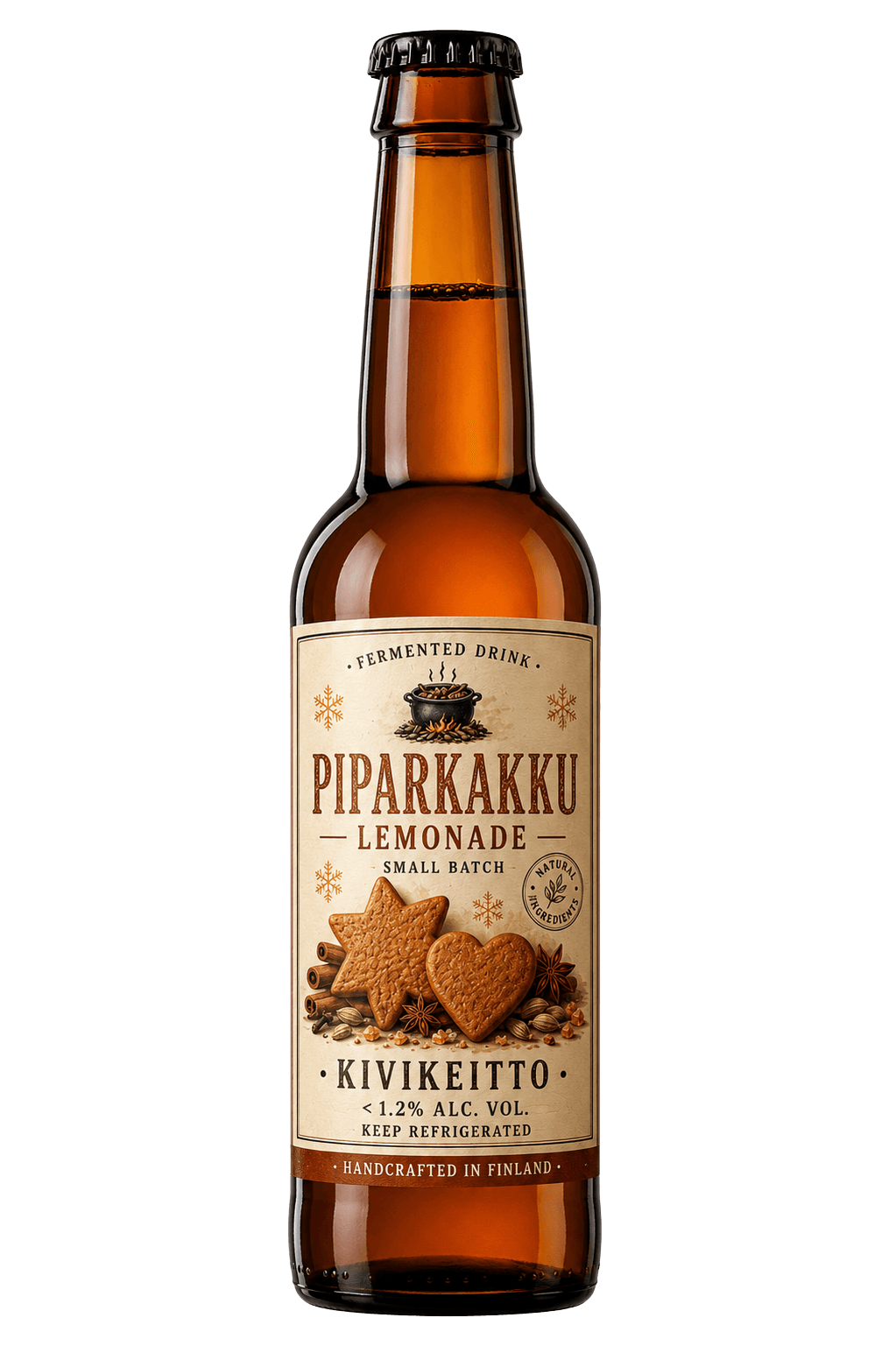 Piparkakkulimonaadi — KiviKeitto fermentoitu juoma